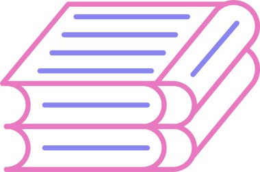 Kitap Satırı İki Renk Simgesi