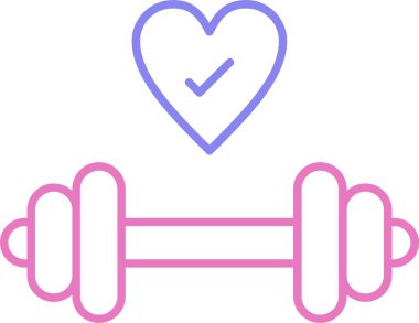 Spor Salonu İki Renk Simgesi