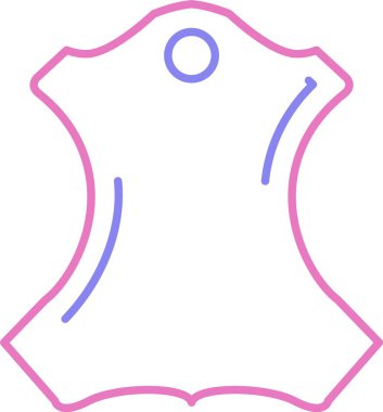 Deri Çizgisi İki Renk Simgesi