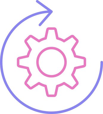 İşlem Satırı İki Renk Simgesi