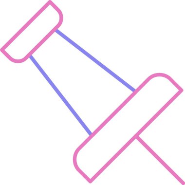 İğnelenmiş Satır İki Renk Simgesi