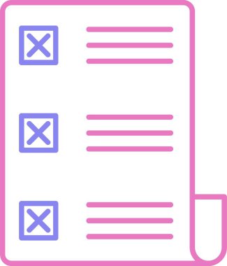 İstifa Satırı İki Renk Simgesi