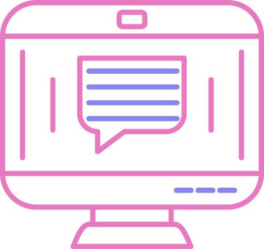 İletişim Satırı İki Renk Simgesi