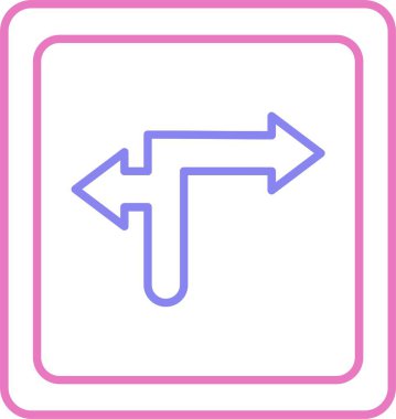 Yönlendirme Satırı 2 Renk Simgesini Dönüştür