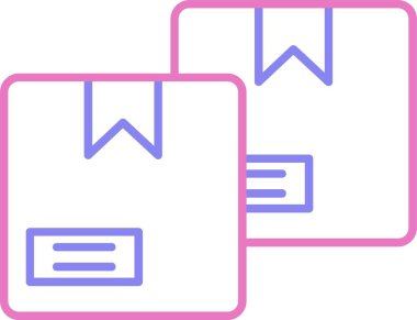 Paket Satırı İki Renk Simgesi