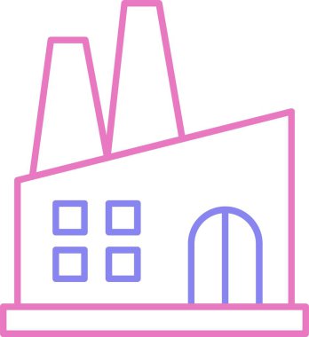 Fabrika Satırı İki Renk Simgesi