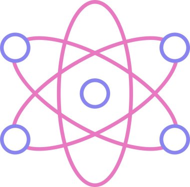 Atom Satırı İki Renk Simgesi