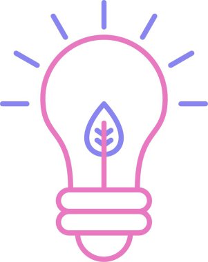 Eko Ampul Hattı İki Renk Simgesi