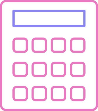 Hesaplama Satırı İki Renk Simgesi