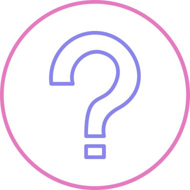 Soru Satırı İki Renk Simgesi