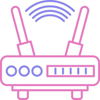 Wifi Satırı İki Renk Simgesi