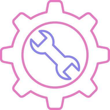 Bakım Satırı İki Renk Simgesi