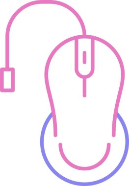 Fare Satırı İki Renk Simgesi