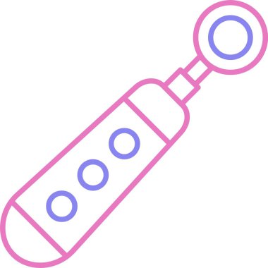 Ağız Aynası Satırı İki Renk Simgesi