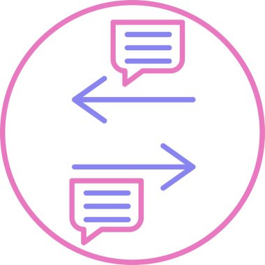 Aktarım Satırı İki Renk Simgesi