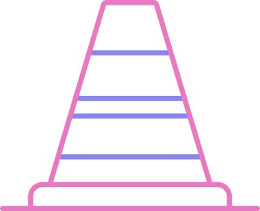 Koni Sinyal Satırı İki Renk Simgesi