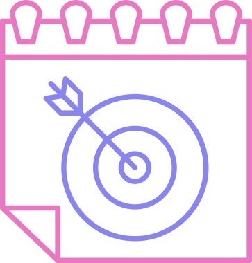 Hedef Satır İki Renk Simgesi