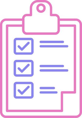 Pano Satırı İki Renk Simgesi