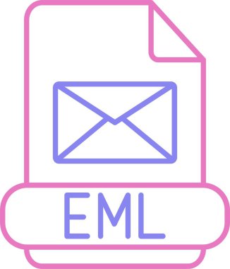 Eml Satır İki Renk Simgesi