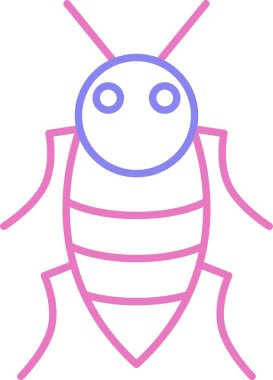 Böcek Satırı 2 Renk Simgesi