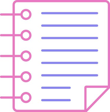 Not Satırı İki Renk Simgesi