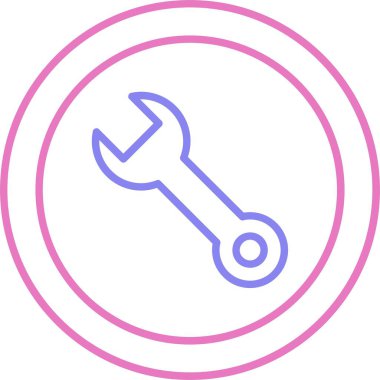 Onarım Hattı İki Renk Simgesi