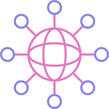 Ağ Satırı İki Renk Simgesi