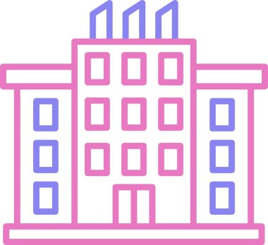 Ticari Satır İki Renk Simgesi