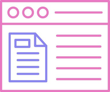 Dosya Satırı İki Renk Simgesi