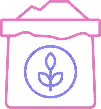 Buğday unu Satırı İki Renk Simgesi