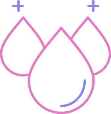 Kan Çizgisi İki Renk Simgesi