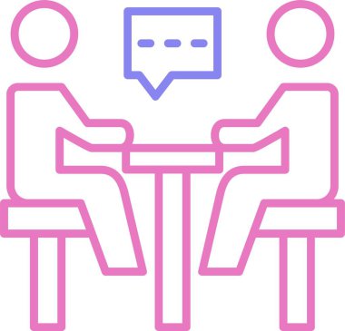 Buluşma Satırı İki Renk Simgesi