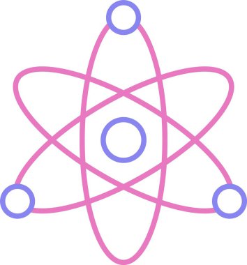 Atom Satırı İki Renk Simgesi
