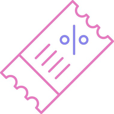 İndirimli Fiş Satırı İki Renk Simgesi