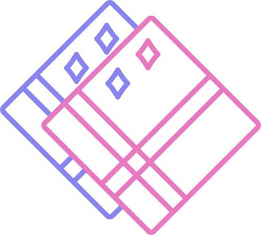 Mendil Satırı İki Renk Simgesi