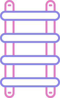 Stepladder Çizgisi İki Renk Simgesi