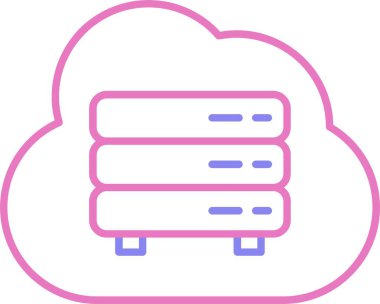 Depolama Satırı İki Renk Simgesi