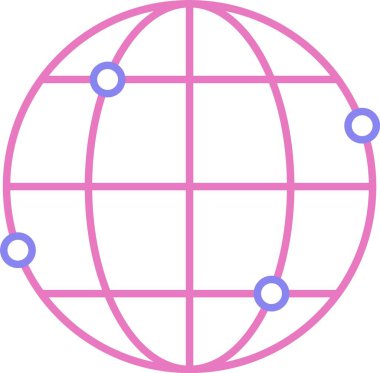 Dünya Satırı İki Renk Simgesi