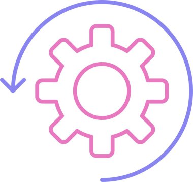 Otomatik Satır İki Renk Simgesi