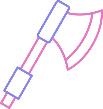 Balta Satırı İki Renk Simgesi