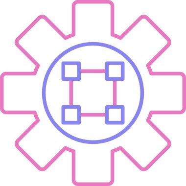 Metin Düzenleyici Satırı İki Renk Simgesi