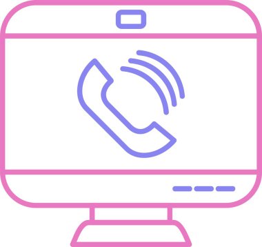 Video Çağrısı Satır 2 Renk Simgesi