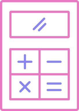 Hesaplama Satırı İki Renk Simgesi