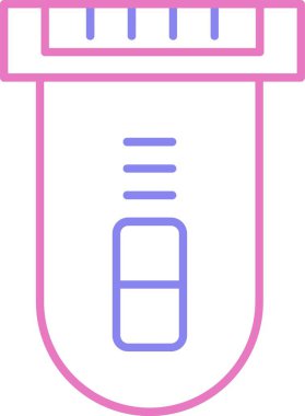 Elektrik Usturası Satırı İki Renk Simgesi