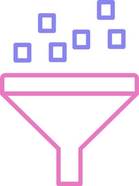 Filtre Satırı İki Renk Simgesi