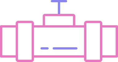 Boru Hattı İki Renk Simgesi