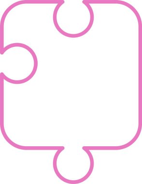 Yapboz Satırı İki Renk Simgesi