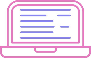 Test Satırı İki Renk Simgesi