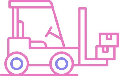 Forklifter Hattı İki Renk Simgesi