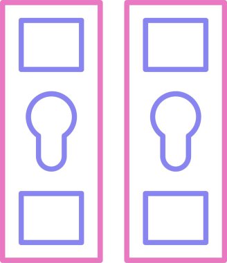 Dolap Satırı İki Renk Simgesi